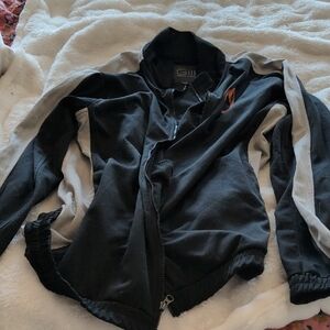Black and Gray Zip-Up Orioles Jacket